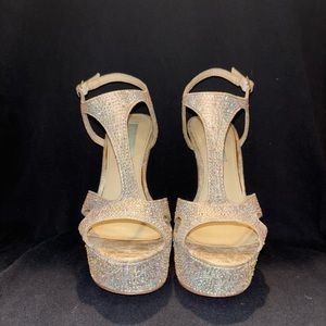 Blue by Betsey Johnson Heels - Champagne Size 6